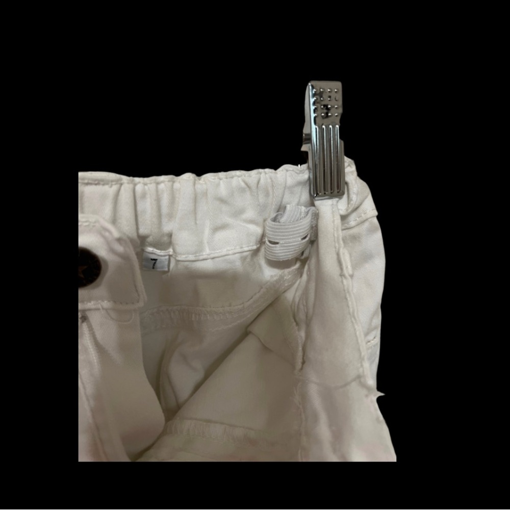 Flare White Ruffled Pants - Picture 5 of 6